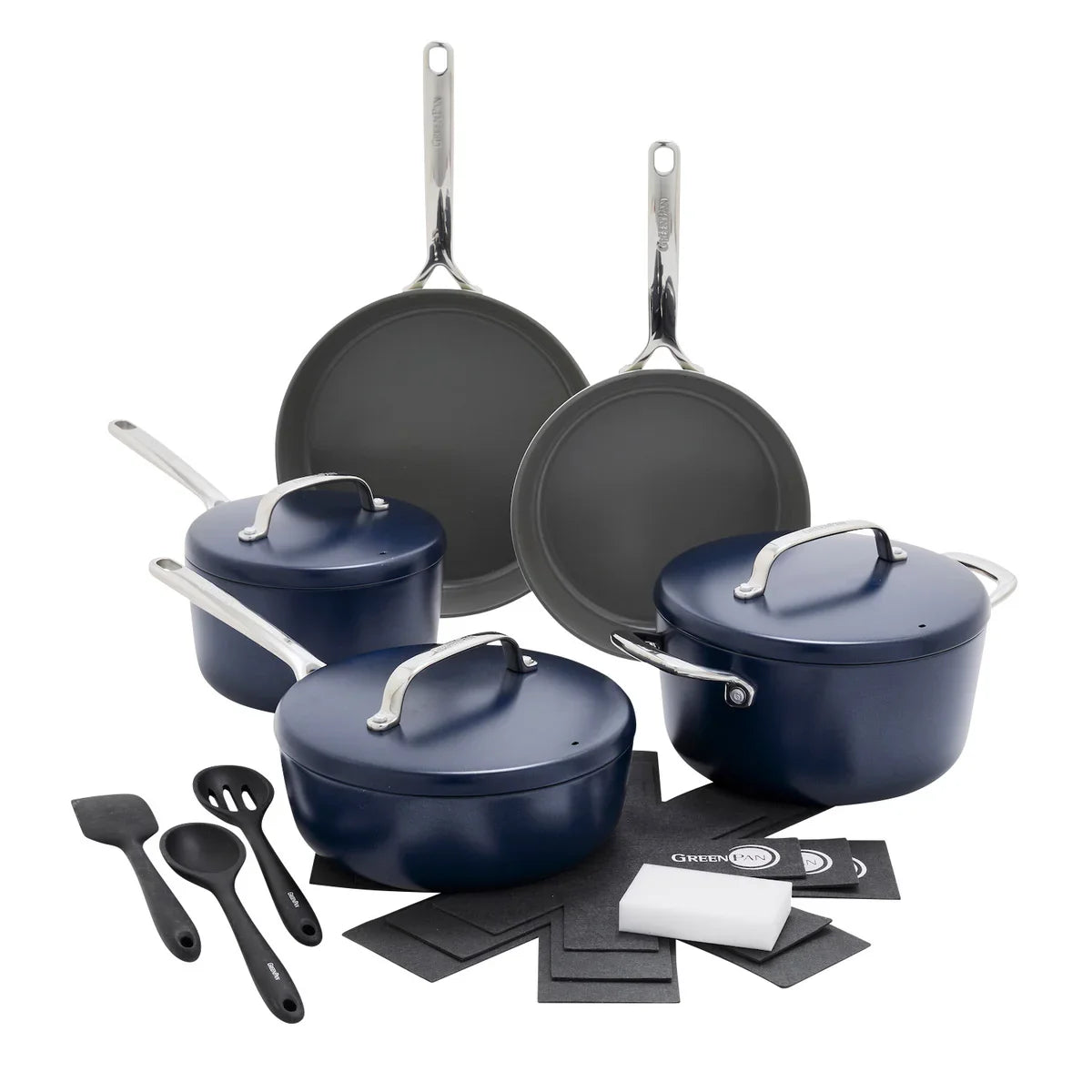 GP5 Ceramic Non-Stick Cookware set, 15-piece