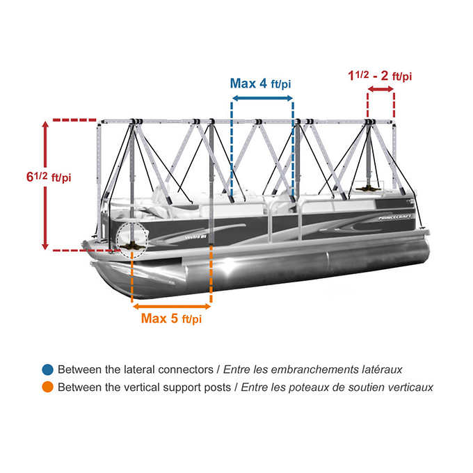 Navigloo Winter Shelter System for Boats 6.09 m to 7.01 m (20 ft. to 23 ft.)