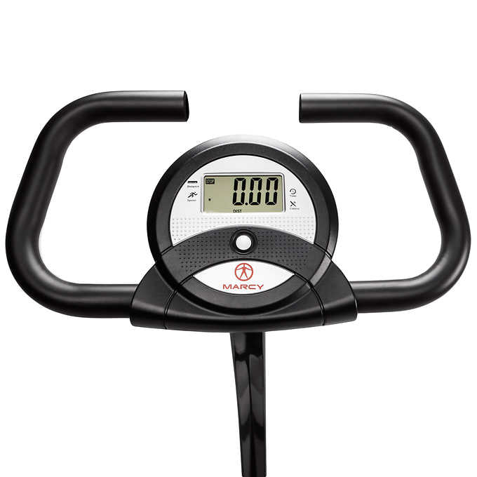 Marcy Foldable Exercise Bike with High-back Seat