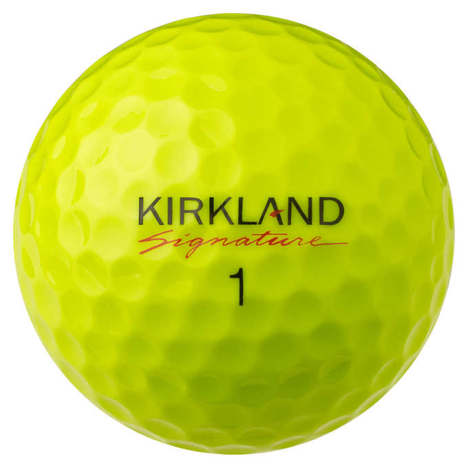 Kirkland Signature 3-piece Golf Ball, Neon Yellow, 24-count