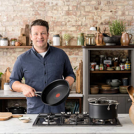 Jamie Oliver Hard Anodized Cookware Set, 9-piece