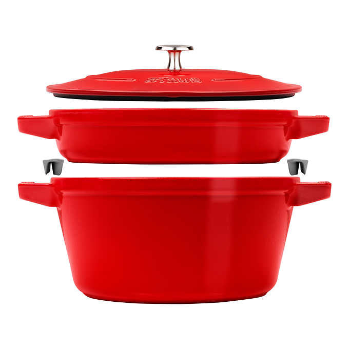 Stackable Cast Iron Dutch Oven Set, Small, 3-piece