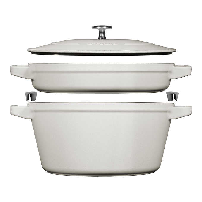 Stackable Cast Iron Dutch Oven Set, Small, 3-piece