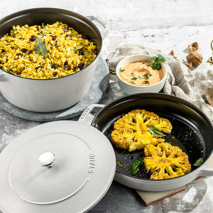Stackable Cast Iron Dutch Oven Set, Small, 3-piece