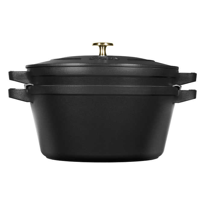 Stackable Cast Iron Dutch Oven Set, Small, 3-piece