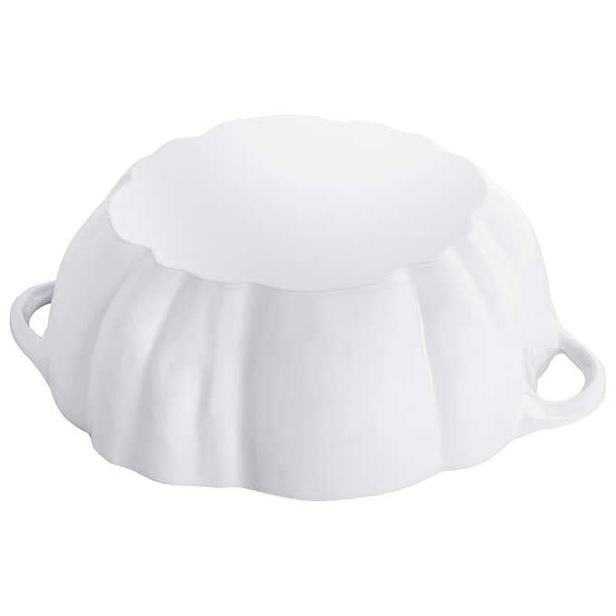 Cast Iron Pumpkin Dutch Oven, White - 3.25 L (3.43 qt.)