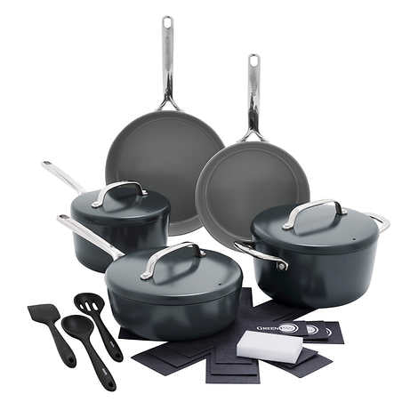 GP5 Ceramic Non-Stick Cookware set, 15-piece