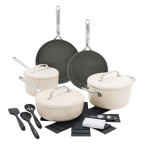 GP5 Ceramic Non-Stick Cookware set, 15-piece