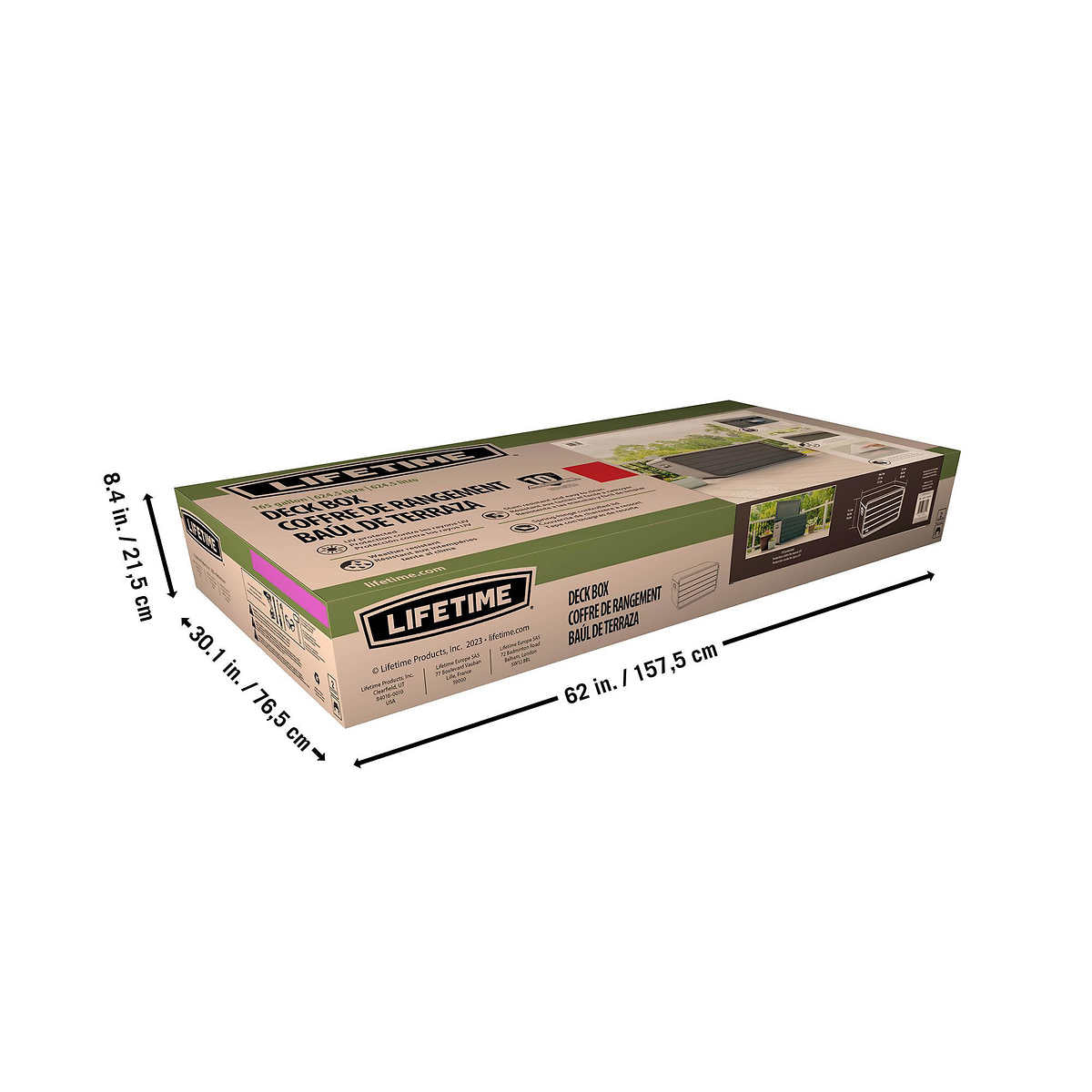 Lifetime Modern Storage Deck Box 165G