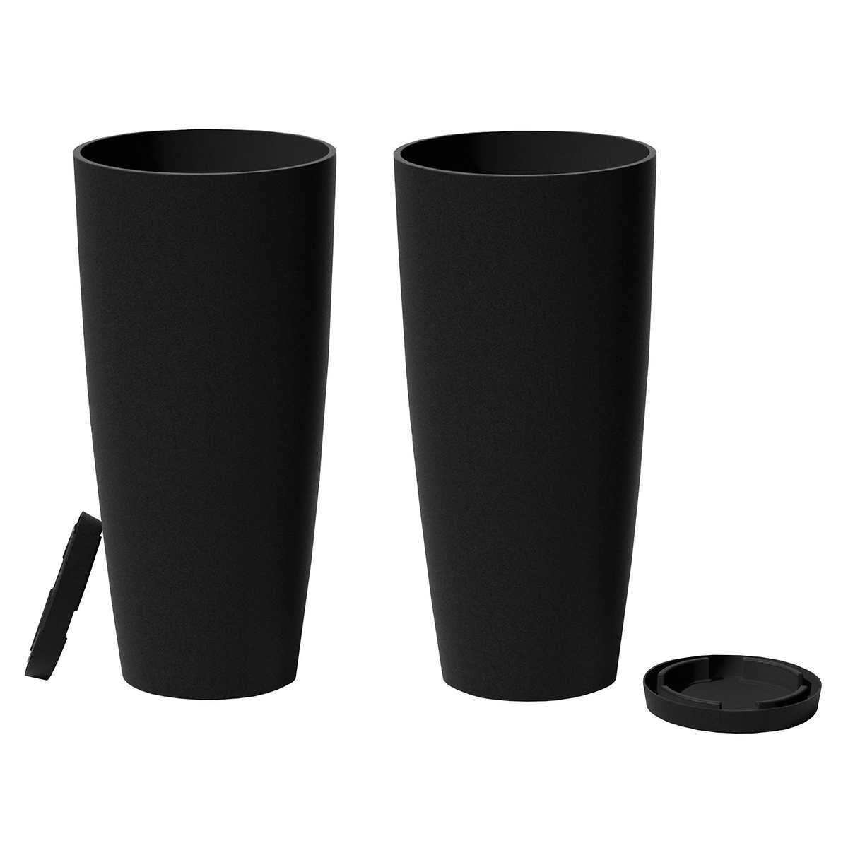 Veradek 28 in. Round Planter, 2 Pack