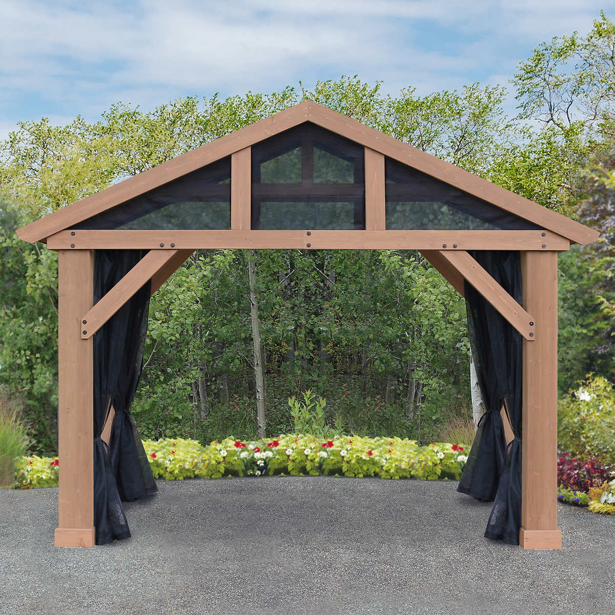 Yardistry 14 ft. x 12 ft. Mosquito Mesh Kit for Pavilion