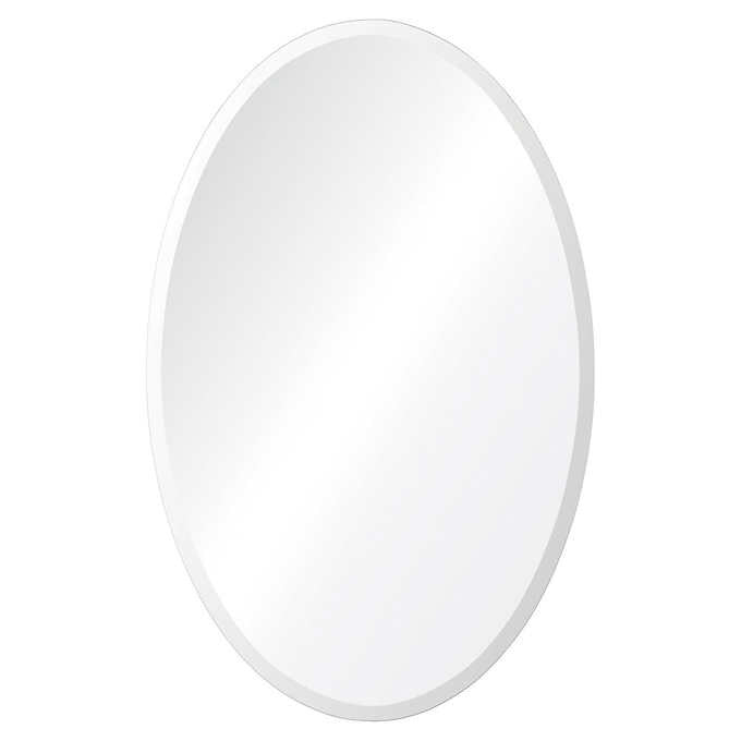 Ollie Frameless Oval Mirror with Beveled Edge