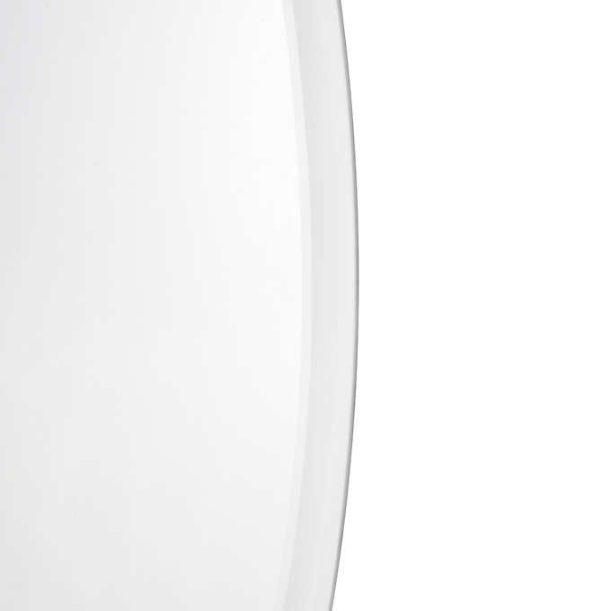 Ollie Frameless Oval Mirror with Beveled Edge