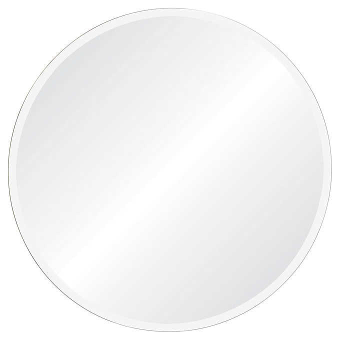 Roxy Classic Round Mirror with Beveled Edge