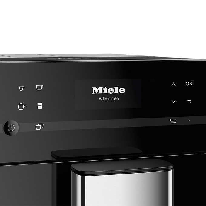 Miele CM5310 Silence Countertop Coffee Machine, Obsidian Black