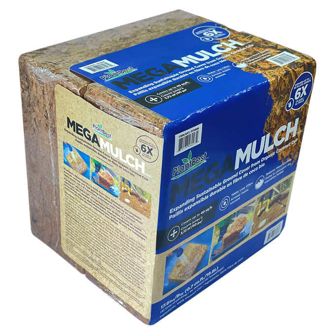 MegaMulch Expanding Coconut Coir Mulch, 2-pack