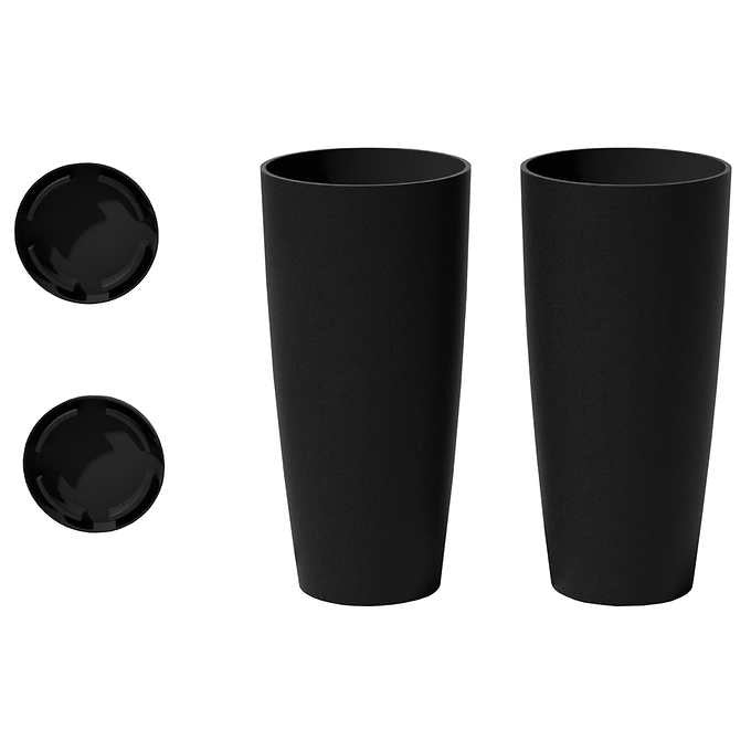 Veradek 28 in. Round Planter, 2 Pack
