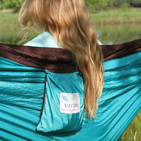 Vivere Double Parachute Hammock and Ultra-lite Tree Straps