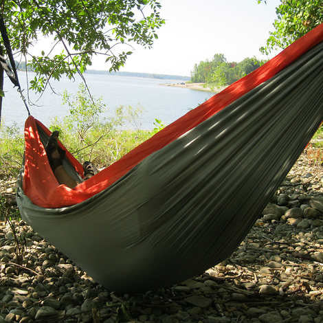 Vivere Double Parachute Hammock and Ultra-lite Tree Straps