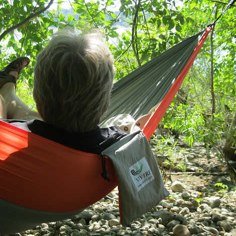 Vivere Double Parachute Hammock and Ultra-lite Tree Straps