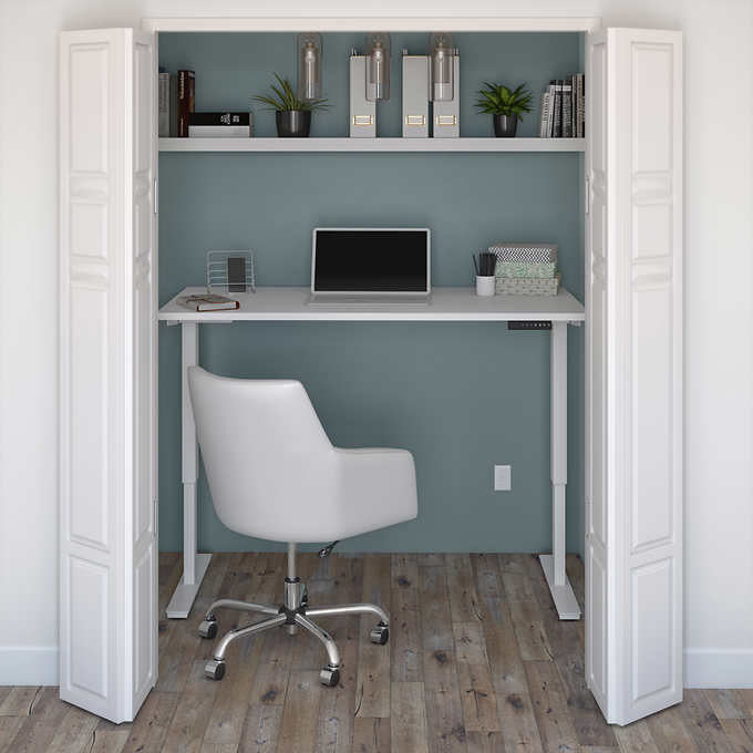 Bestar Viva Modern 150.6 (59.3 in.) Height Adjustable Desk