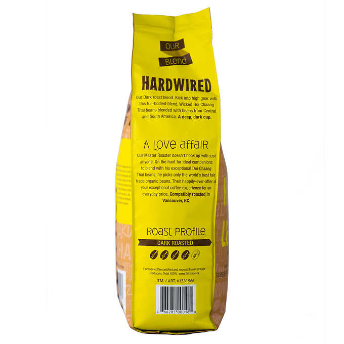 Doi Chaang Hardwired Dark Roast Whole Bean Coffee, 2 × 908 g