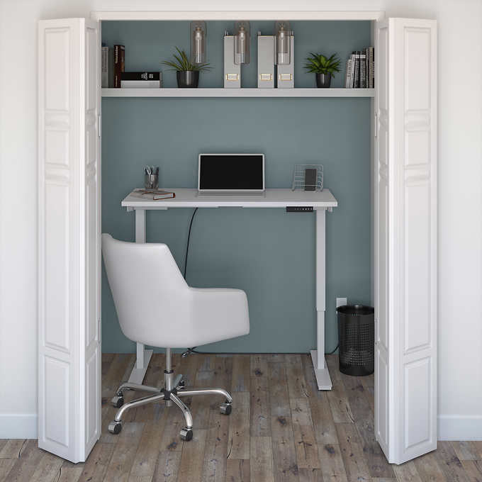 Bestar Viva Modern 120.9 (47.6 in.) Height Adjustable Desk