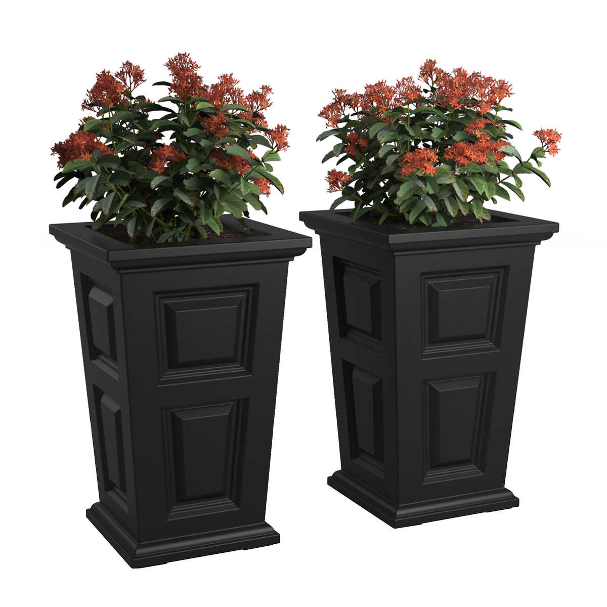 Wyndham 24 in. Tall Planter, 2-pack