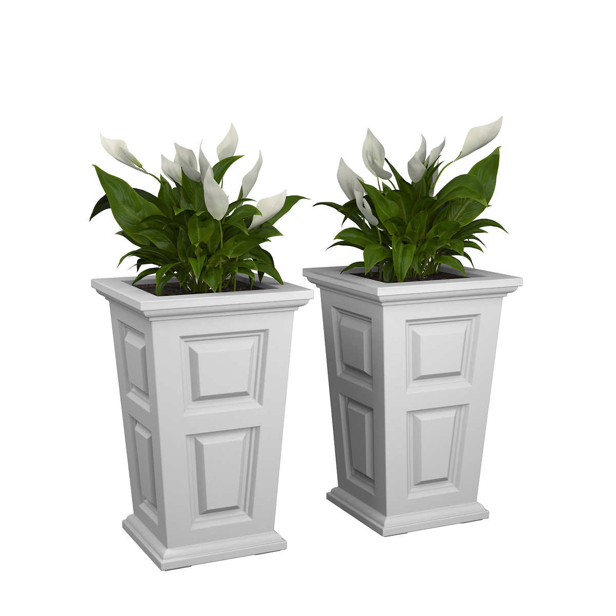 Wyndham 24 in. Tall Planter, 2-pack