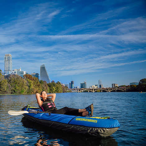 Pelican Inflatable Recreational Kayak iESCAPE 100 DLX