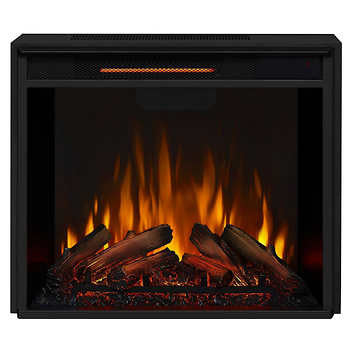 Real Flame Silverton White Mantel Electric Fireplace