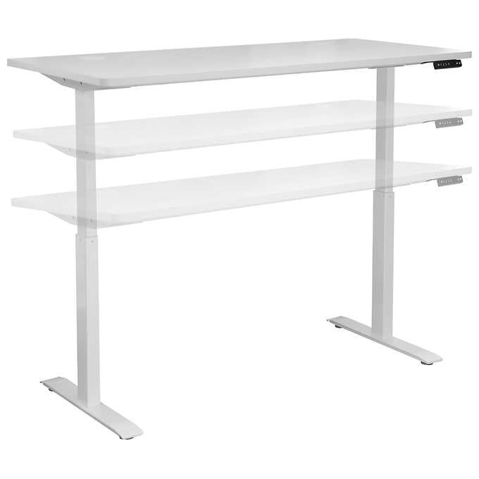 Motionwise 152.4 cm × 76.2 cm (60 in. × 30 in.) Height Adjustable Standing Desk