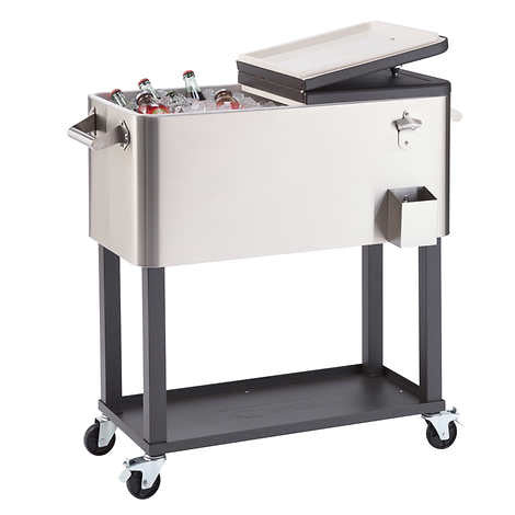 TRINITY 94.6 L (100 qt.) Stainless Steel Cooler with Cover
