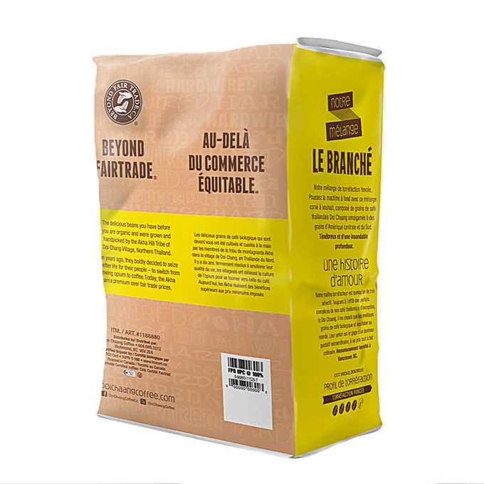 Doi Chaang Hardwired Dark Roast Whole Bean Coffee, 2 × 908 g