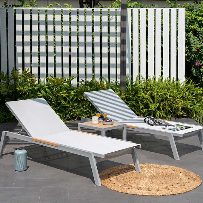 Panama 3-piece Patio Lounger Set