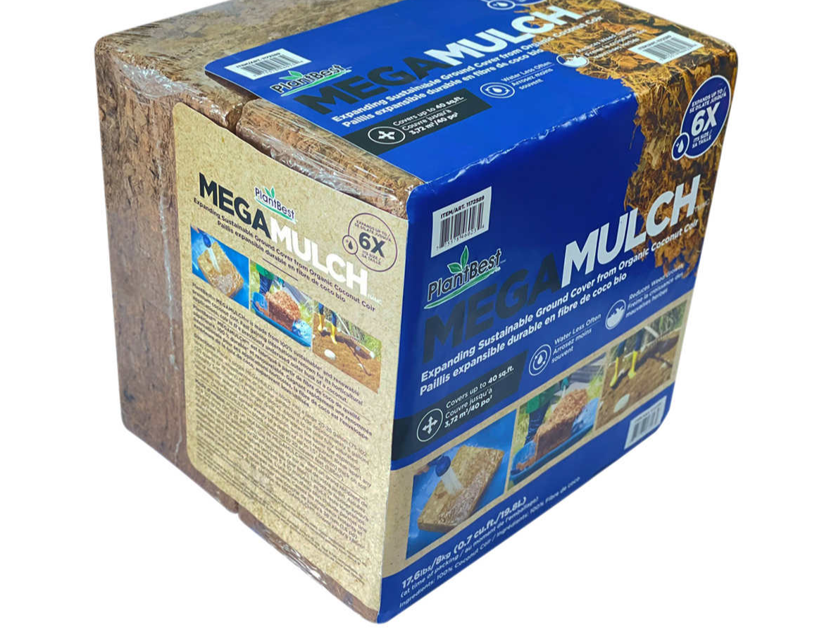 MegaMulch Expanding Coconut Coir Mulch, 2-pack